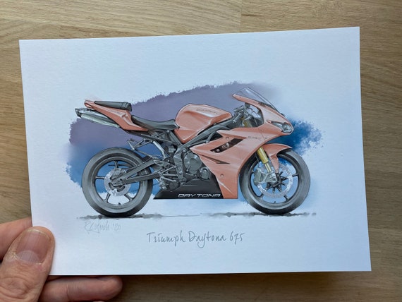Triumph Daytona 675 Print - Etsy