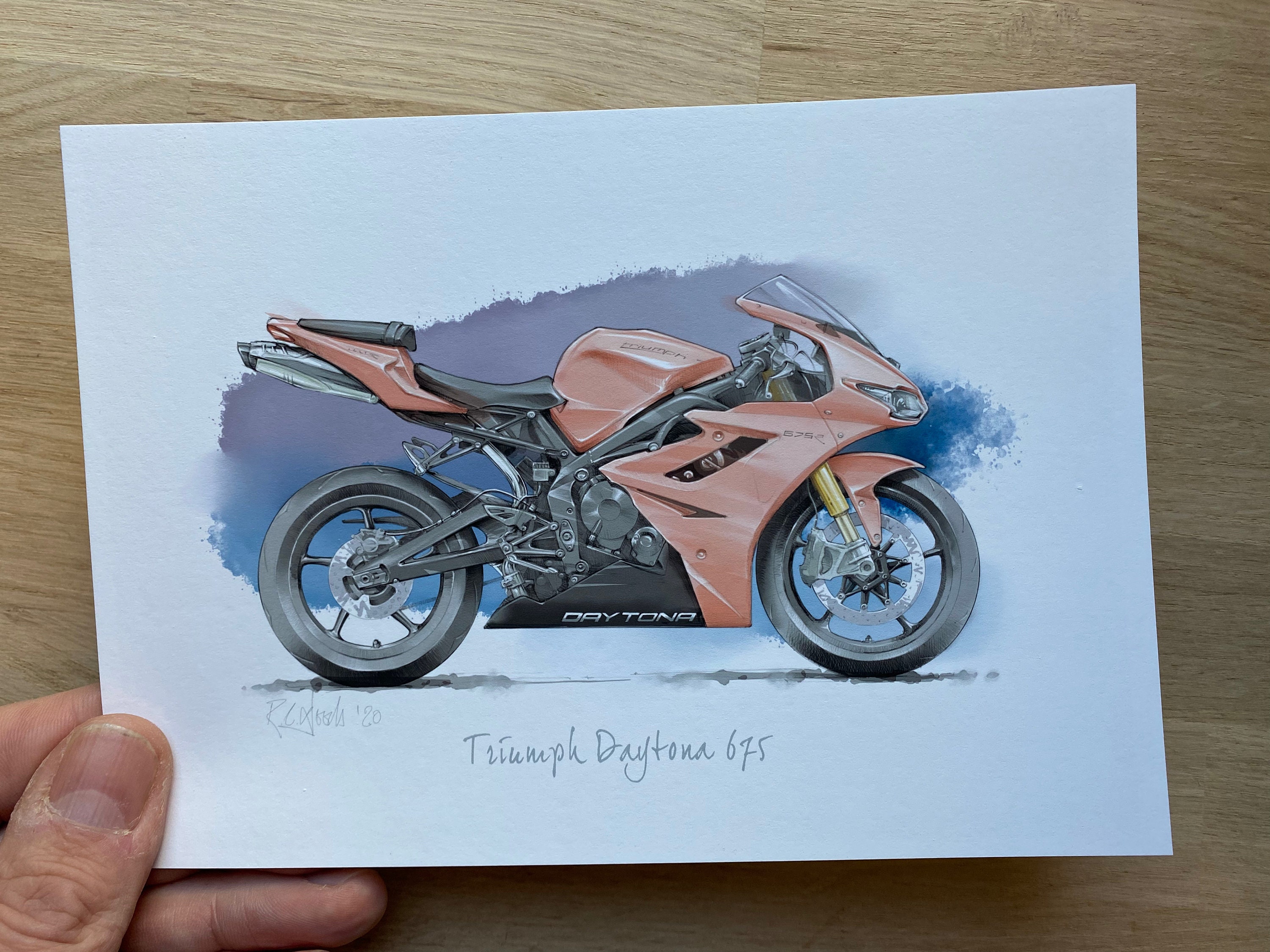 Triumph Daytona 675 Print - Etsy