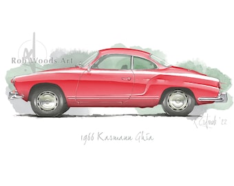 1966 Karmann Ghia print