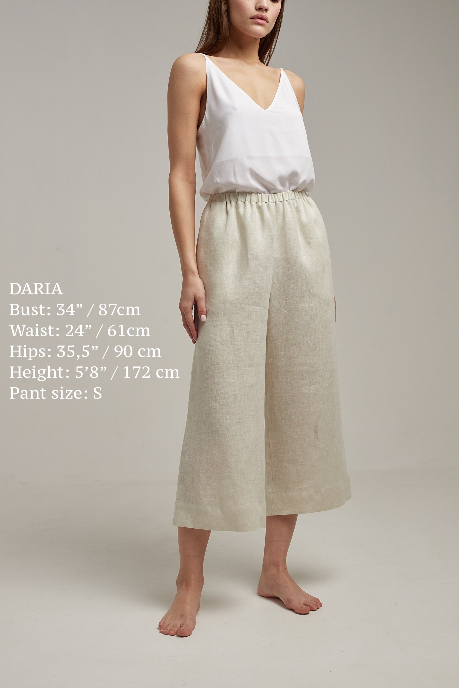 Flax pants Wide leg linen pants Summer linen pants Linen Etsy