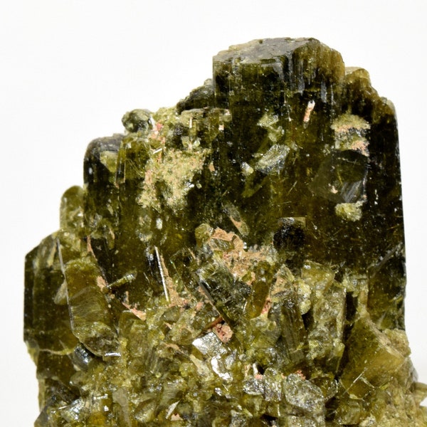 Fantastic Green Epidote Cluster Natural 37mm 225 Carat Nice Crystal Points Mineral Collectible Peruvian Gemstone Rough Decor Specimen