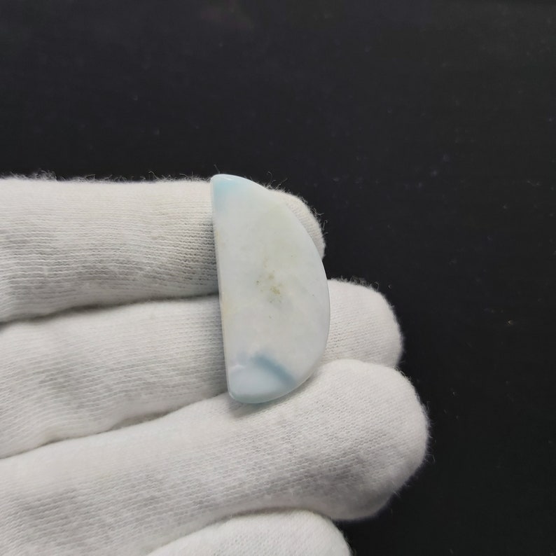 31x15x10mm 44 Cts Natural Larimar Fancy CABOCHON Loose Gemstone