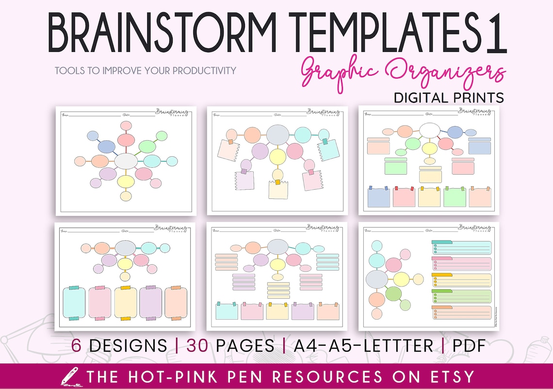 Brainstorm Templates 1 Brainstorming Printables Graphic Organizers brainstorm-templates-1-brainstorming-printables-graphic-organizers