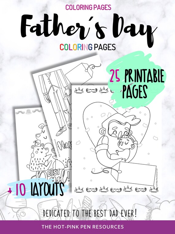 39 Father S Day Posters Coloring Pages Printables Pdf Etsy