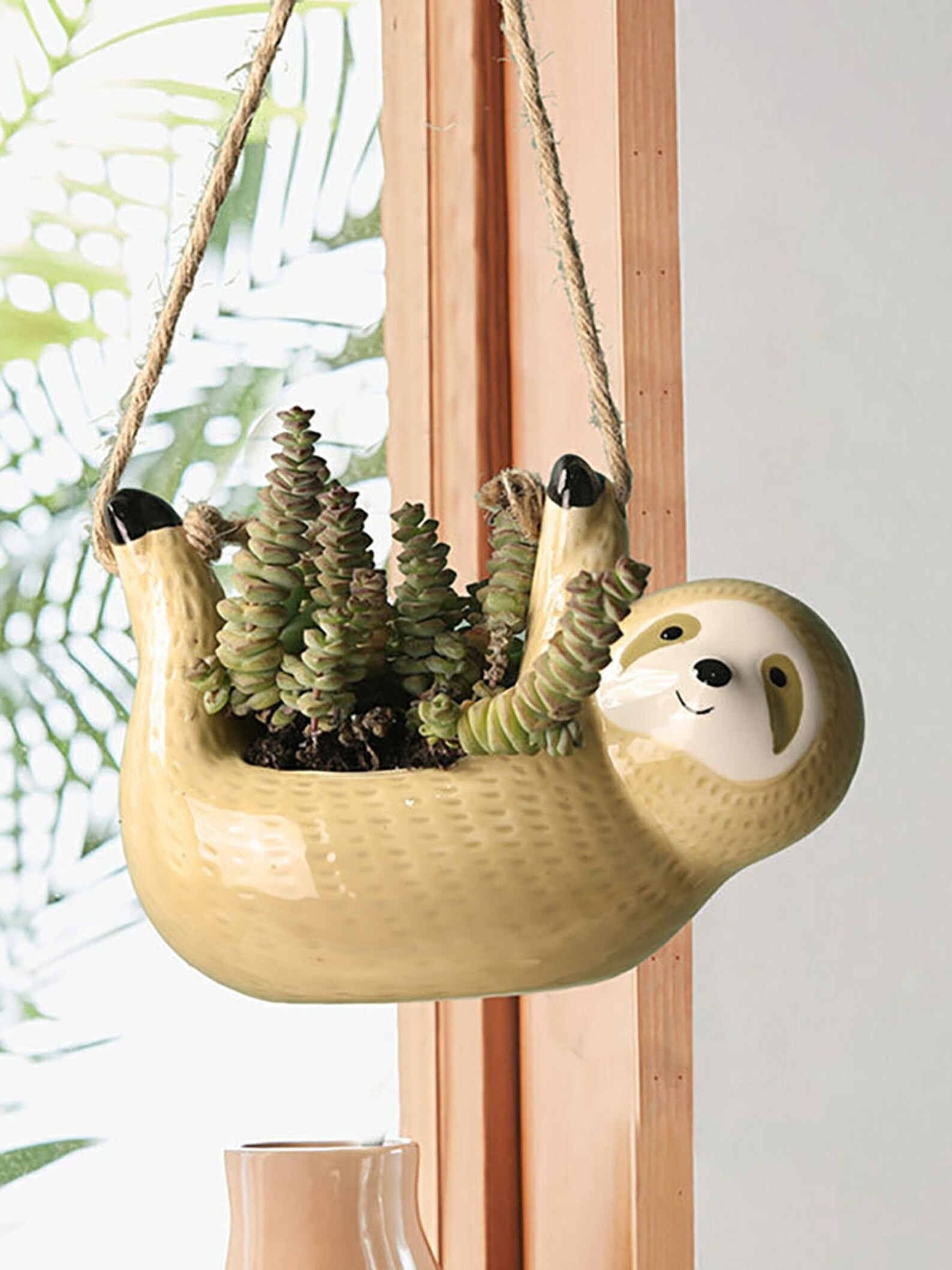 Sloth Hanging Planter Pot Light Brown or Grey Sloth Etsy Australia