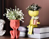 Cute People Planter Pot Cute Faces Pots Succulent pots Plant Pots Succulents Pots Pots for plants Hanging planters