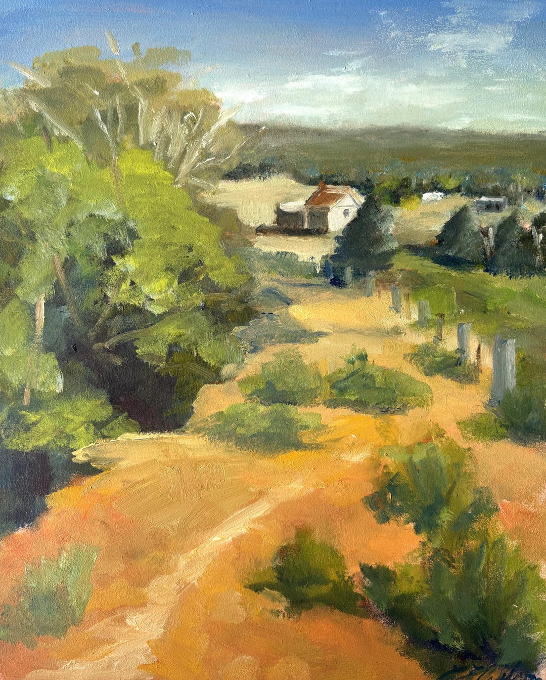 Original 20 X 25 Cm Oil Landscape Painting, Australian Oil Landscapes ...
