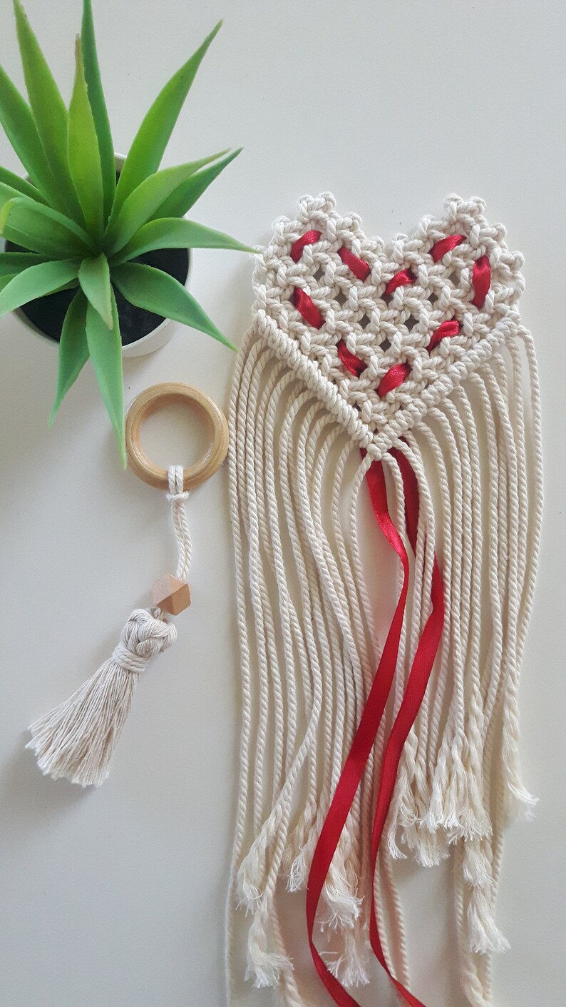 Macrame Heart Video Tutorial Video Class pattern Macrame | Etsy