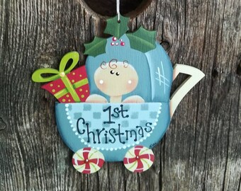 Babys 1st Christmas - Blue