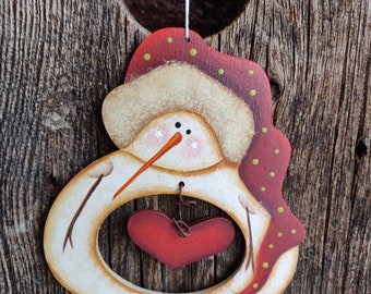 What's in my Belly Snowman?  A heart!!