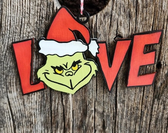 Grinch "LOVE" ornament