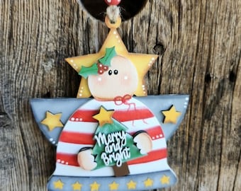 Merry and Bright Angel Ornament