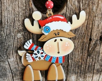 Moose tree ornament