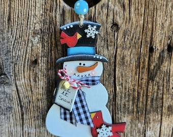 Let it Snow Snowman ornament