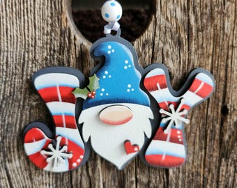 JOY gnome tree ornament