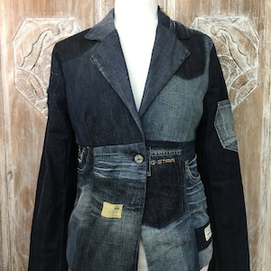 Veste en jean recyclé