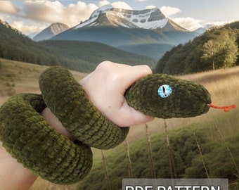 Häkelanleitung für Schlangen: Anfänger Amigurumi (PDF-Muster)