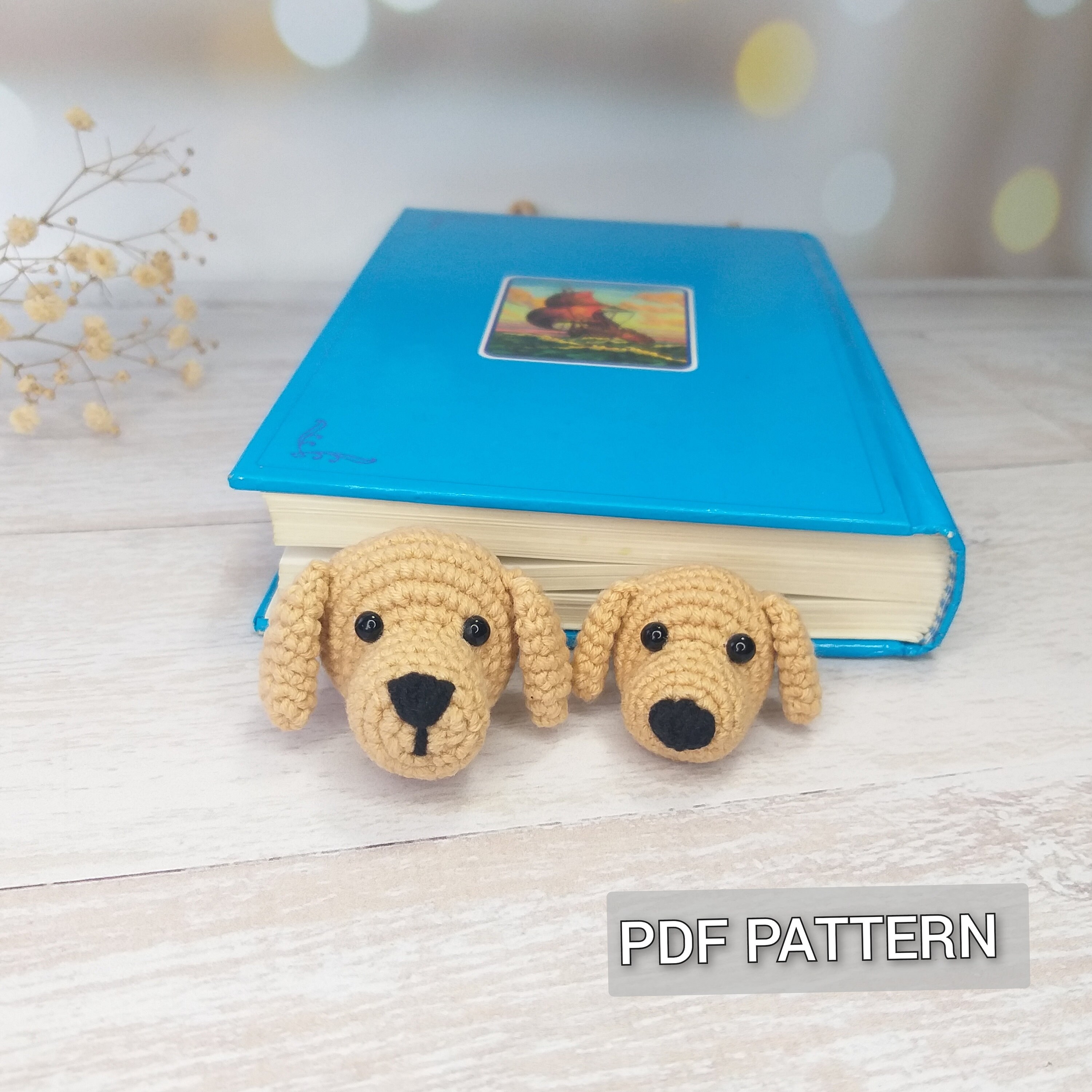Labrador Bookmark Dog Crochet Bookmark Pattern Labrador Mother's Day Gift, Amigurumi for ...