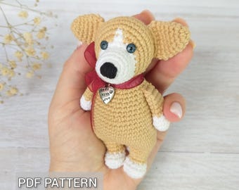Crochet Corgi Pattern: Amigurumi Dog, Pocket Toy PDF Pattern