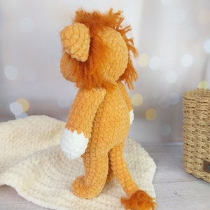 Crochet Lion Plush Pattern PDF, Amigurumi Safari Animal Tutorial, Soft ...