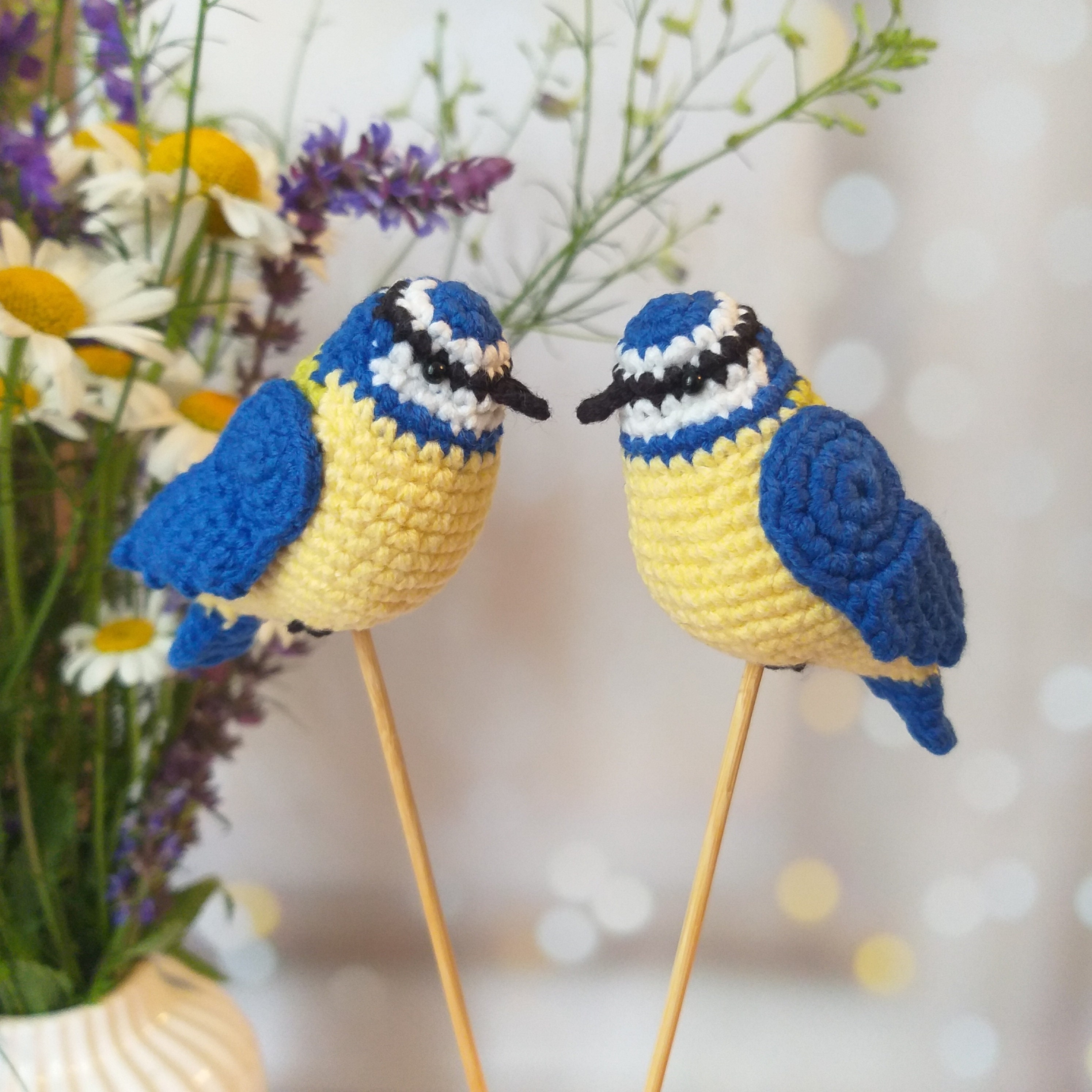 Bird Crochet Pattern Amigurumi Blue Tit Crochet Tutorial picture picture
