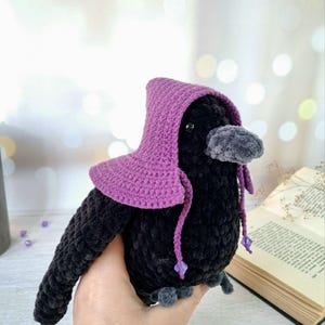 Crochet Raven Pattern - Emotional Support Amigurumi Plush Toy PDF Pattern image 7