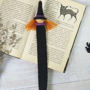 Crochet Witch Bookmark Pattern: Amigurumi Halloween DIY, Witchcraft PDF ...