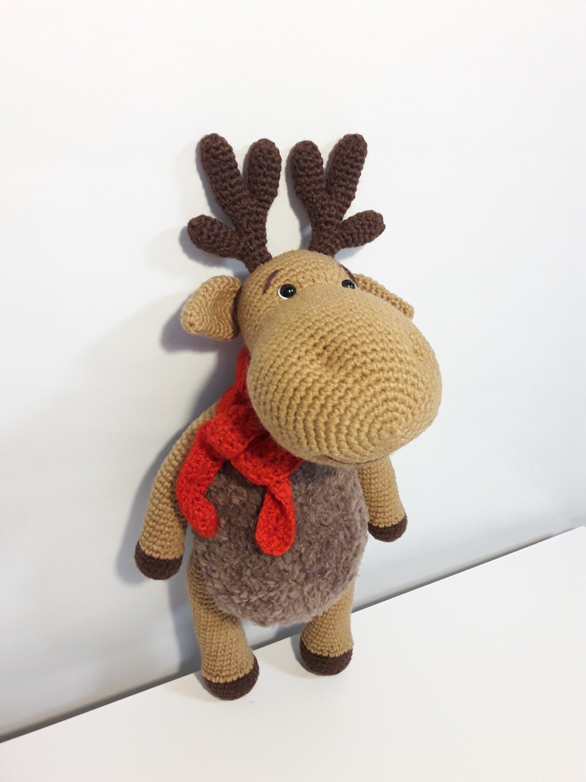 Deer Toy big crochet Moose Christmas gift for friends Etsy