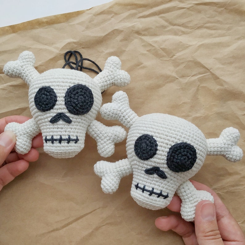 Crochet pattern human skull amigurumi halloween skull Etsy