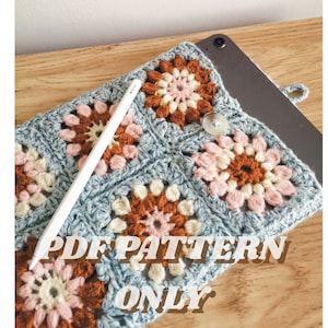 Instant Download Crochet iPad Tablet Cosy PDF PATTERN Only Tablet Case Book Sleeve DIY Tutorial image 5