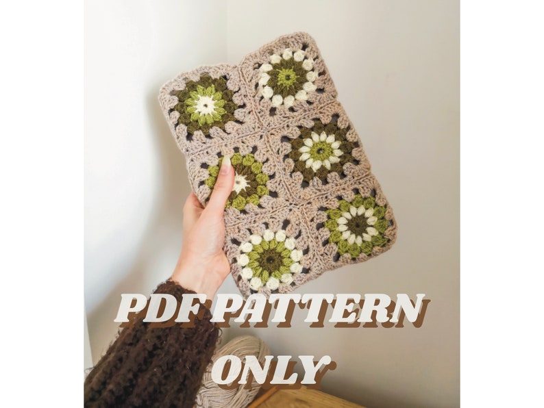 Instant Download Crochet iPad Tablet Cosy PDF PATTERN Only Tablet Case Book Sleeve DIY Tutorial image 4