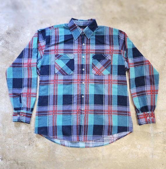 Vintage 80/90s Plaid Flannel - image 1