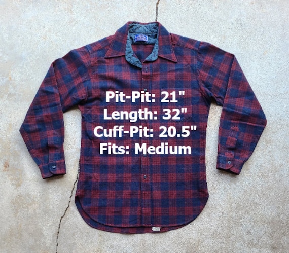 Vintage 70s/80s Pendleton Wool Plaid Button Down … - image 2