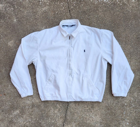 Vintage 80s Polo Ralph Lauren Made in USA White Jacket - Etsy