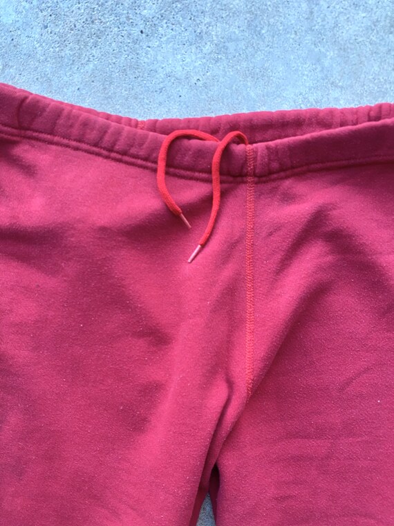 Vintage 80s, Red, Gusset, Drawstring, Joggers, Sw… - image 4