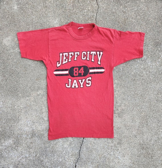 Vintage 80s Champion "Jeff City Jays" Graphic Tee