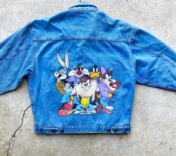 Vintage 90’s Looney Tunes “Crew” Denim Jacket, 199