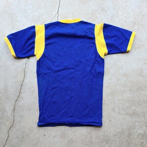 Vintage 50s/60s, Blue and Yellow, Sports Jersey, Sportswear image 6