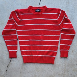 Vintage 80s Red White Christmas, Sweater