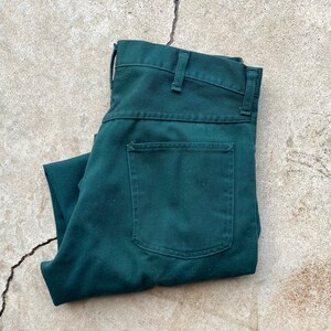 Vintage 70’s Green Ranch Craft Pants, Talon Zip 31x27
