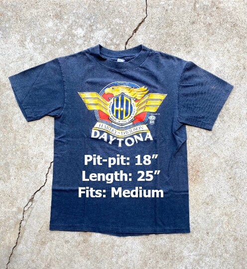 Harley-Davidson Tシャツ 1986年製　希少 Vintage 80's, Faded Black, Harley Davidson, 