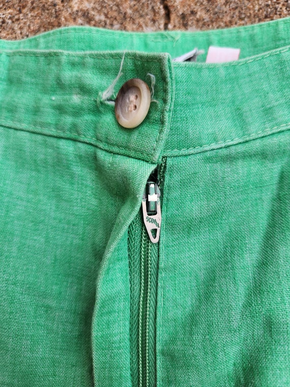 Vintage 70s, Green, Union Made, Women's Trouser - image 5