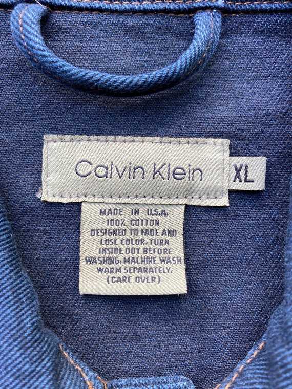 Vintage 80s, Calvin Klein, Wash to Fade, Denim Je… - image 7