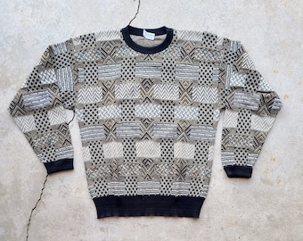 Jersey Vintage 80s/90s Oversize Punto Suave Tonos Neutros