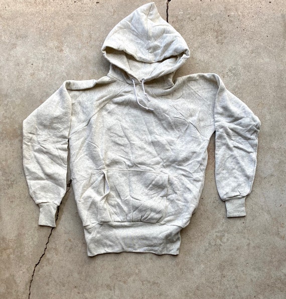 Vintage 50’s/60’s Gray Pullover Hoodie Sweatshirt,