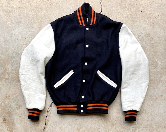 Vintage 80’s DeLong Black and Orange Letterman/Var