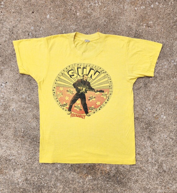 Vintage 80s, SUN Records, Rockabilly, Band Tee, G… - image 1