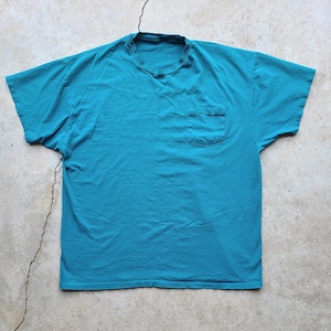 Vintage 80&#39;s/90&#39;s, Blue, Blank, Pocket Tee