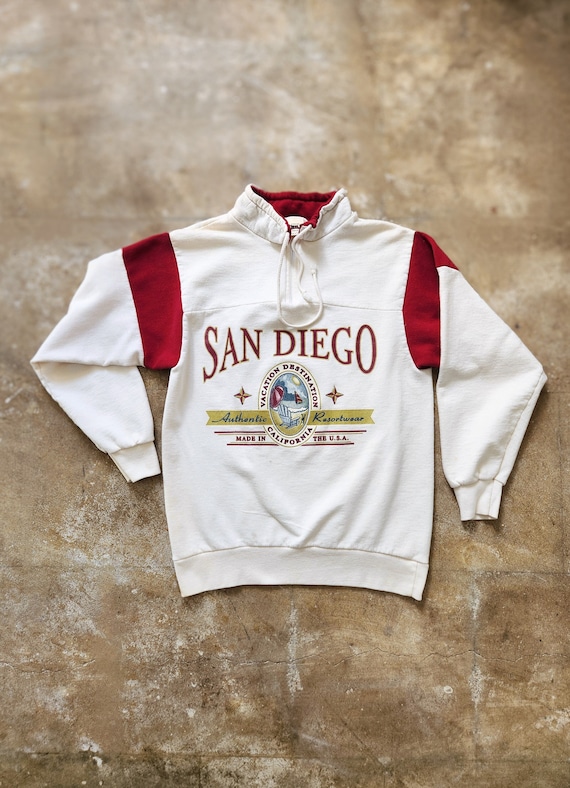 Vintage 90s San Diego California Quarter Zip Sweat