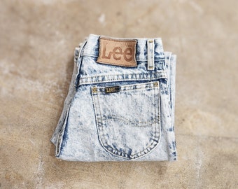 Vintage 1980s Stonewash Lee Jeans 24x25